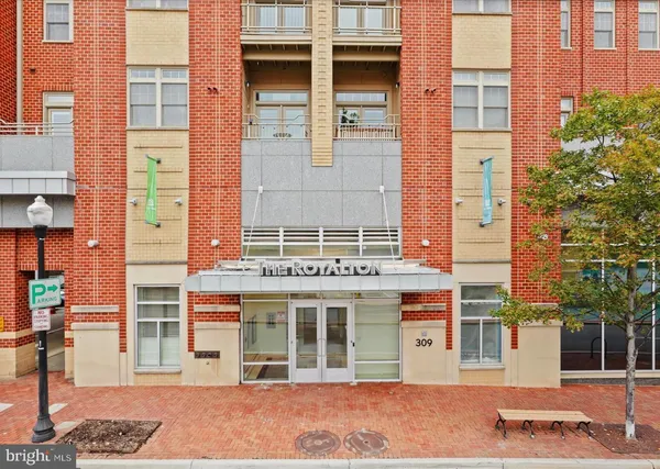 a front view of a building