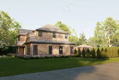 a front view of a house