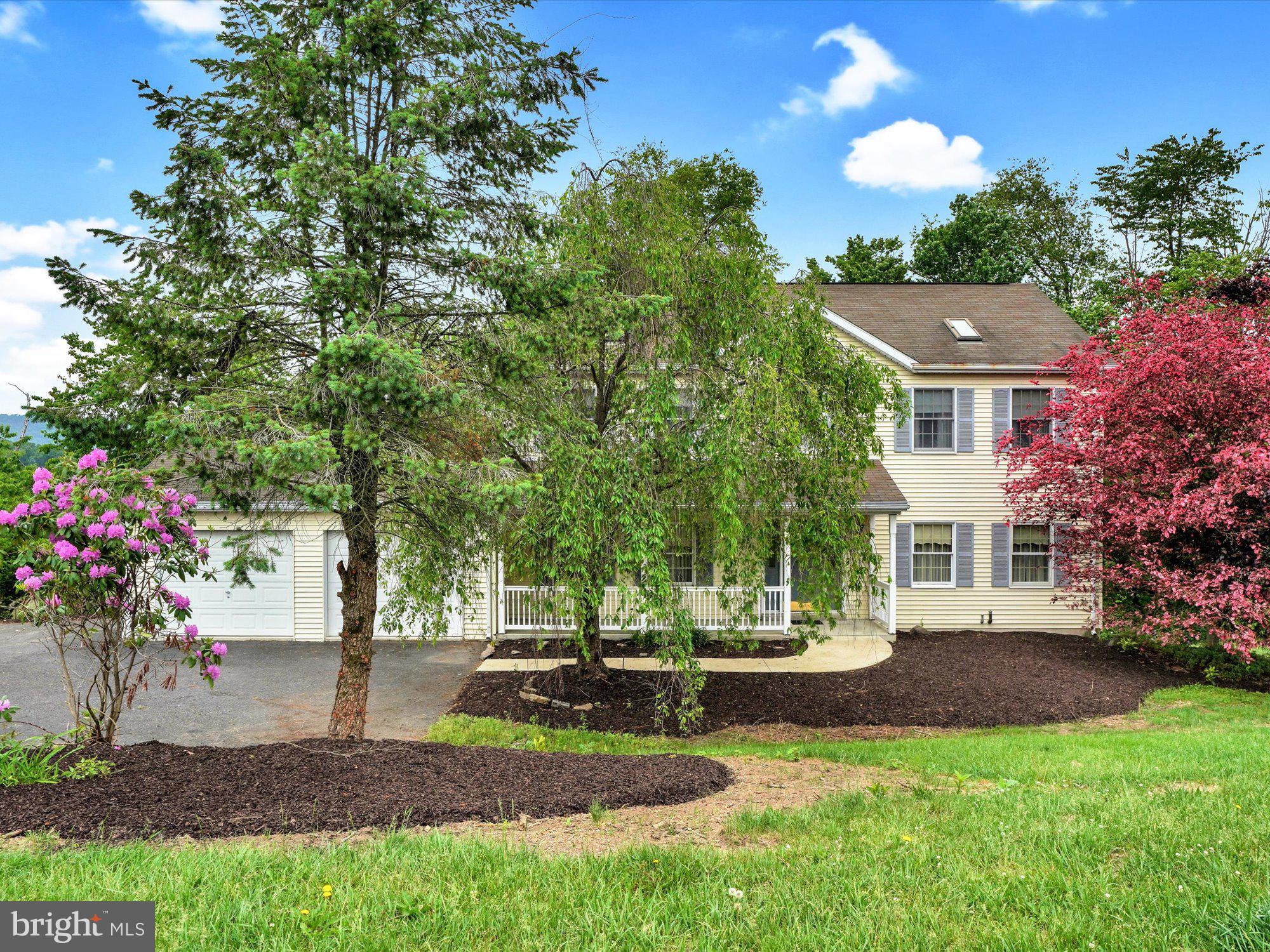 Newly landscaped front