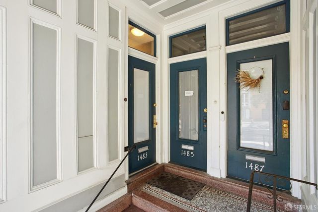 a view of front door and porch