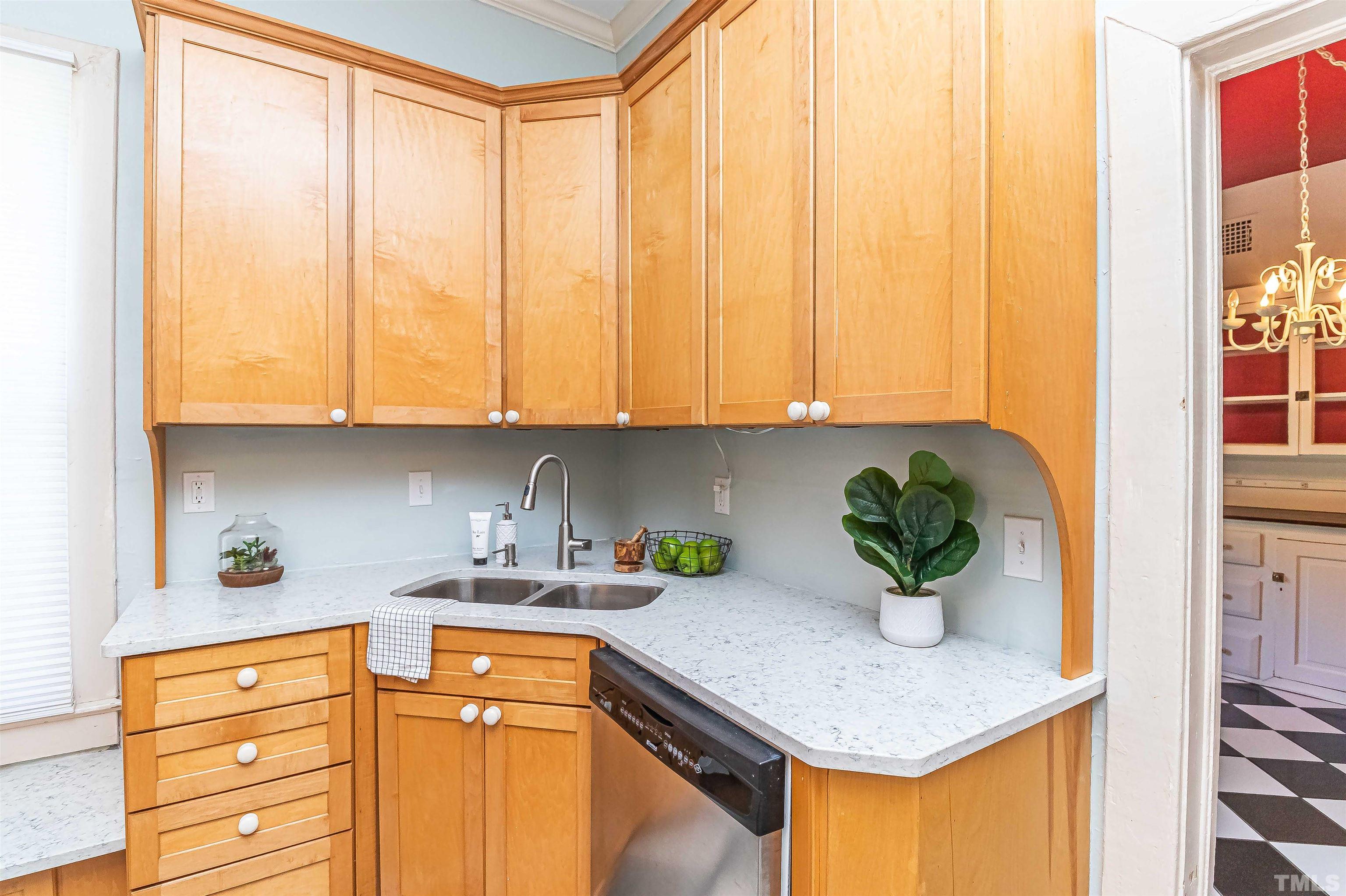 111 South George Street Goldsboro, NC 27530 - Photo 47 of 51 a kitchen with stainless steel appliances granite countertop a sink a stove and cabinets