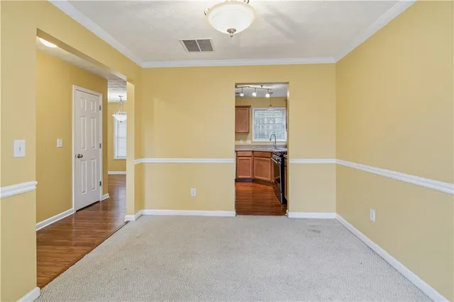 a view of an empty room