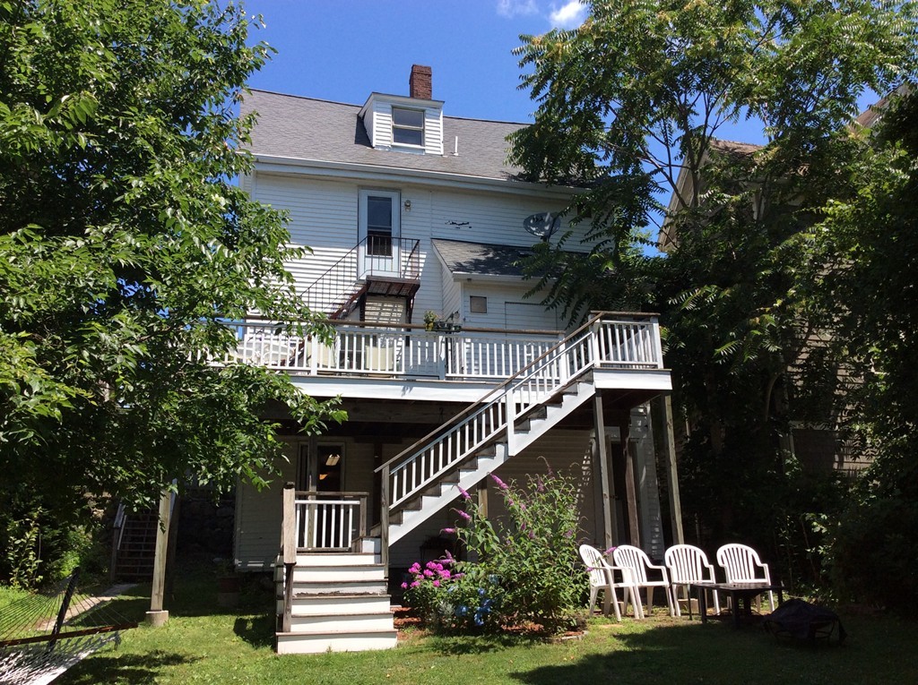 592 Trapelo Road Belmont, MA 02478 - Photo 3 of 23 a view of front door and deck of the house