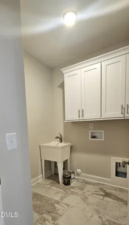 a room with a sink