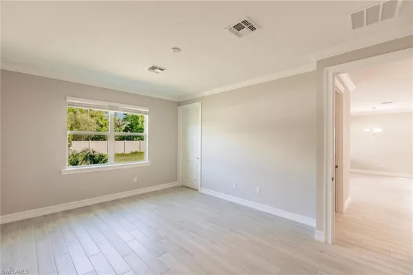 a view of an empty room