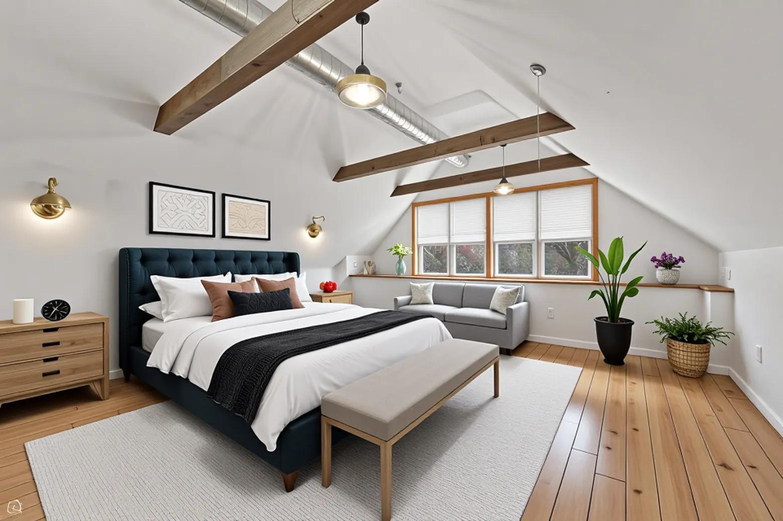 822 North Wood Street Chicago, IL 60622 - Photo 13 of 28 a bedroom with bed and a large window