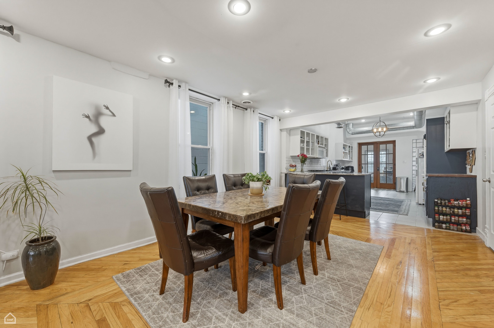 822 North Wood Street Chicago, IL 60622 - Photo 5 of 28 a view of a dining room with furniture