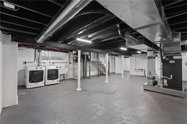 a view of a backyard with a garden