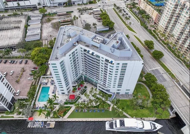 a view of a city with tall buildings