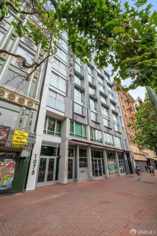 a view of a tall building