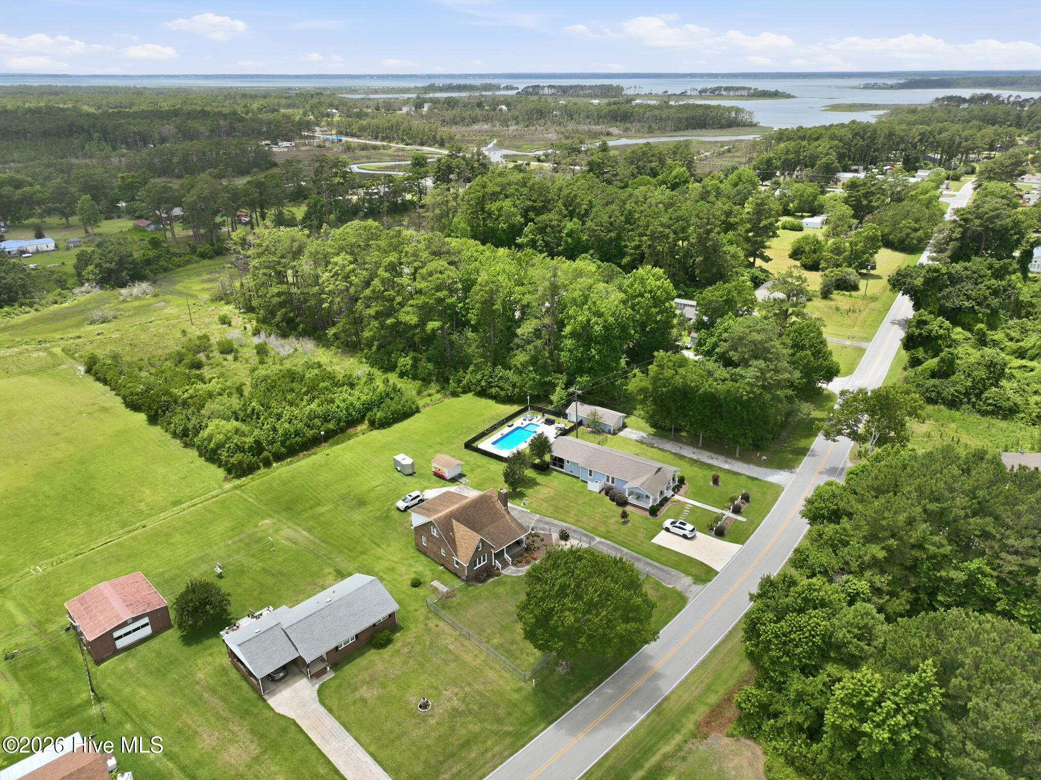 534 Gillikin Road Beaufort, NC 28516 - Photo 3 of 30 Aerial