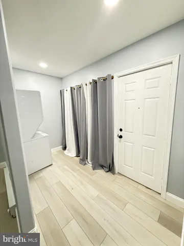 a view of a room with door