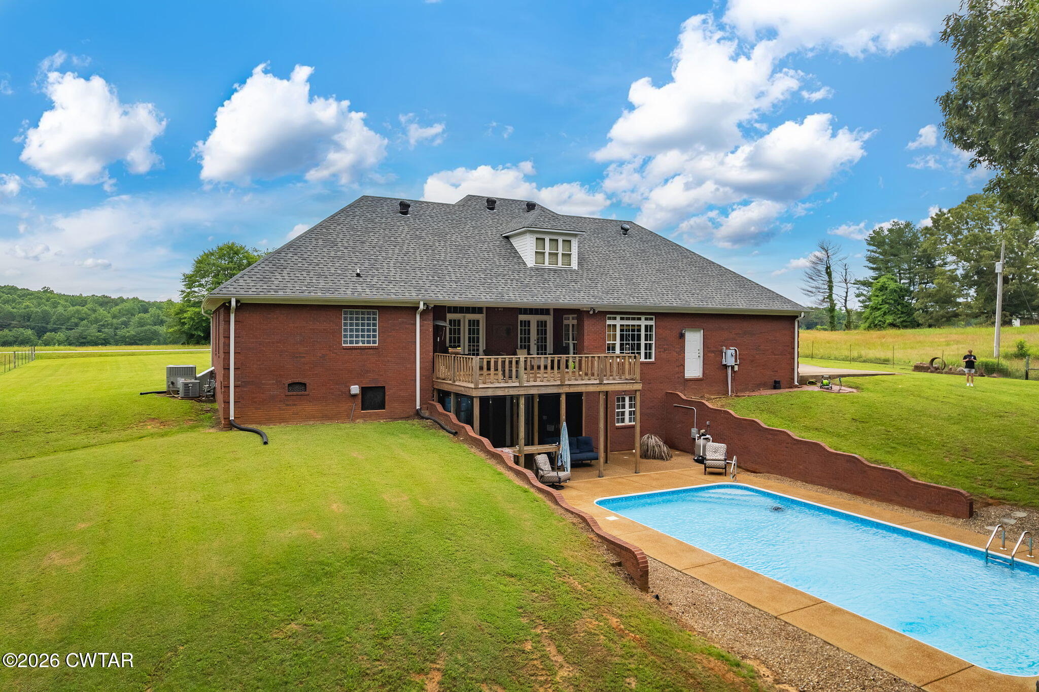 4320 Timberlake-Wildersville Road Lexington, TN 38351 - Photo 46 of 58 a view of a house with swimming pool and yard