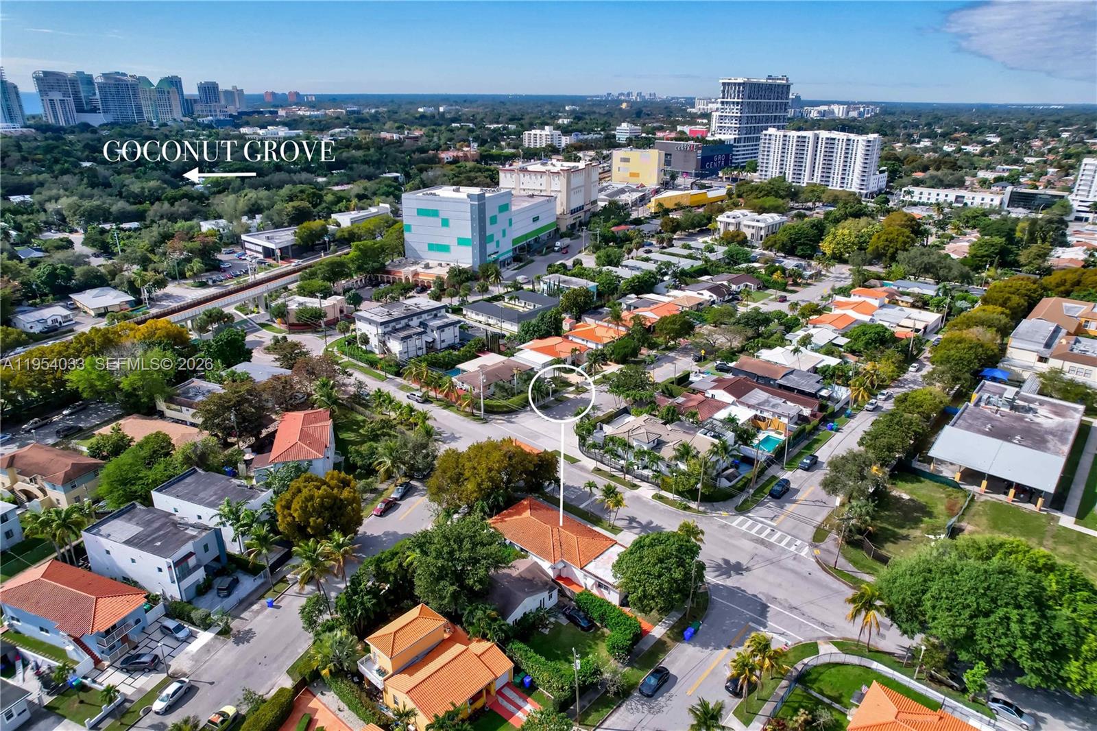 2399 Southwest 26th Lane Miami, FL 33133 - Photo 19 of 39 an aerial view of a city