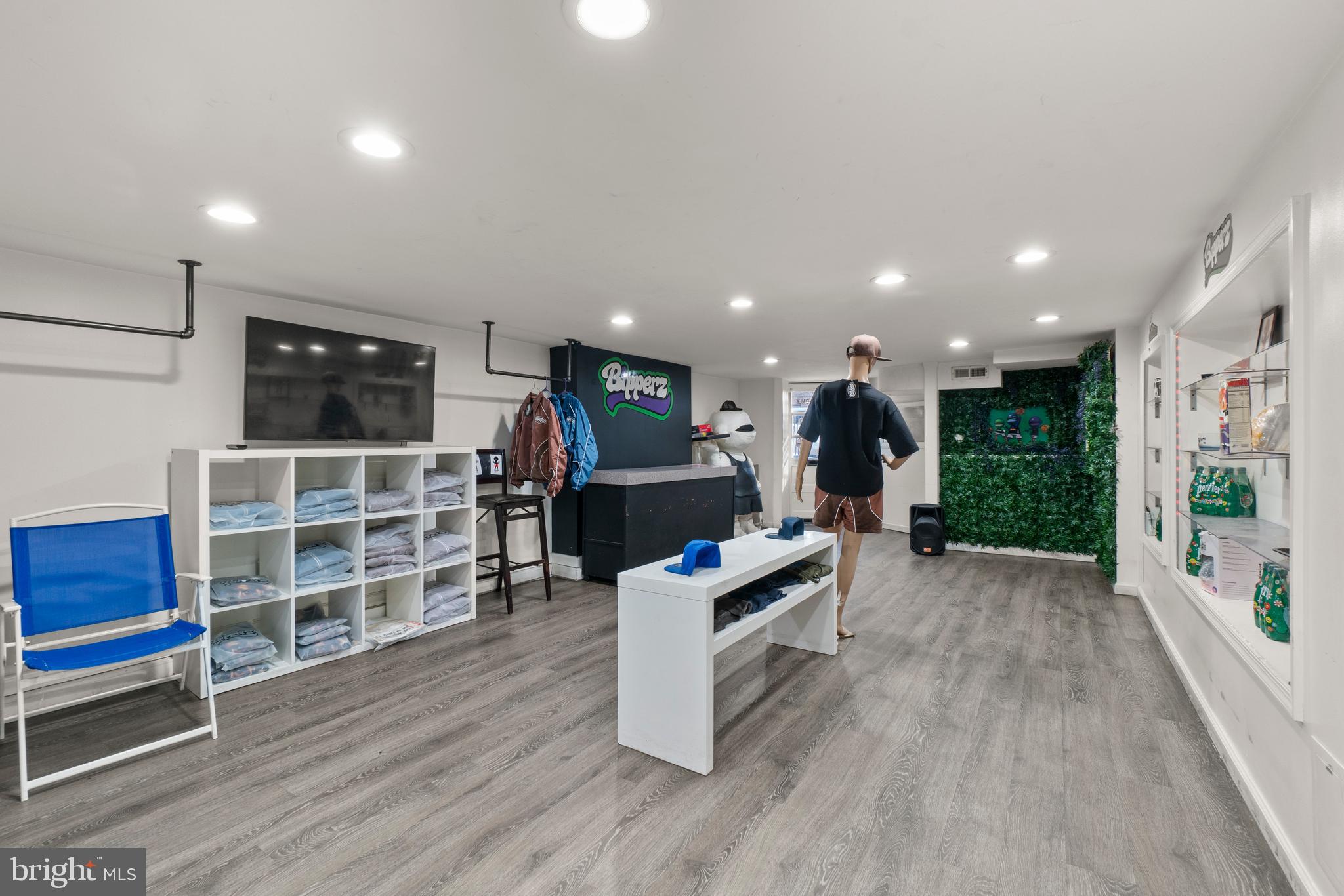 28 East 25th Street Baltimore, MD 21218 - Photo 29 of 41 a living room with furniture a wooden floor and a sink