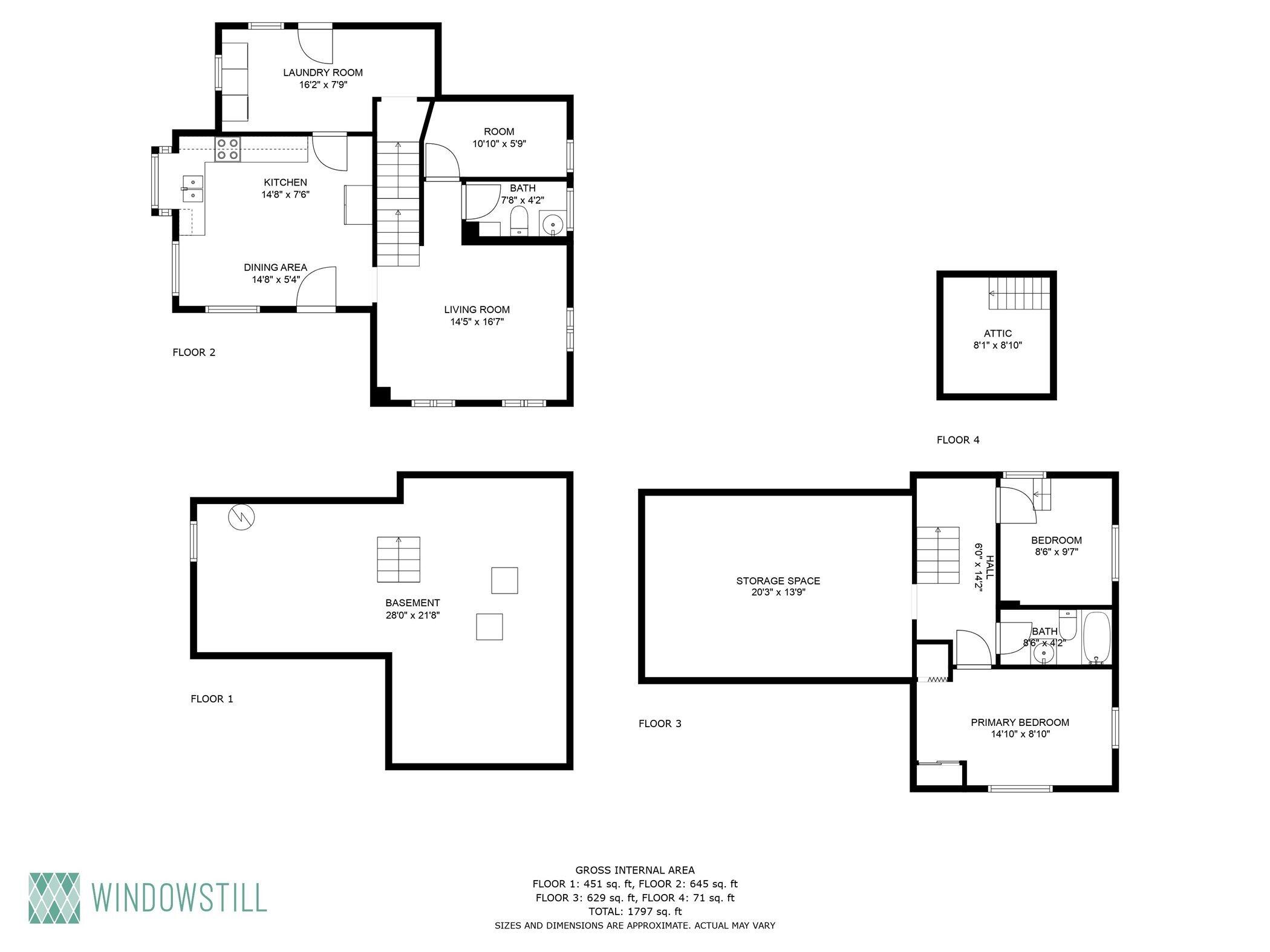 2161 Ernest Road Ionia, MI 48846 - Photo 58 of 75 59-all_floors_dimensions_2161_ernest_roa