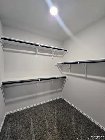 a close view of closet