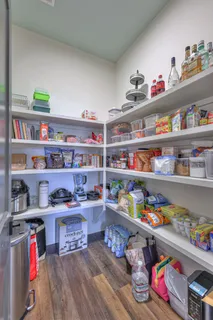 a room with storage and utility