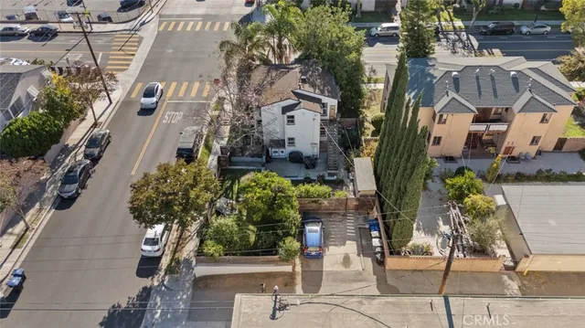 a aerial view of a house