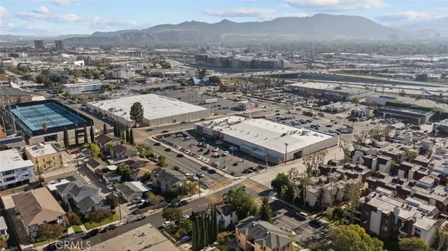 an aerial view of a city