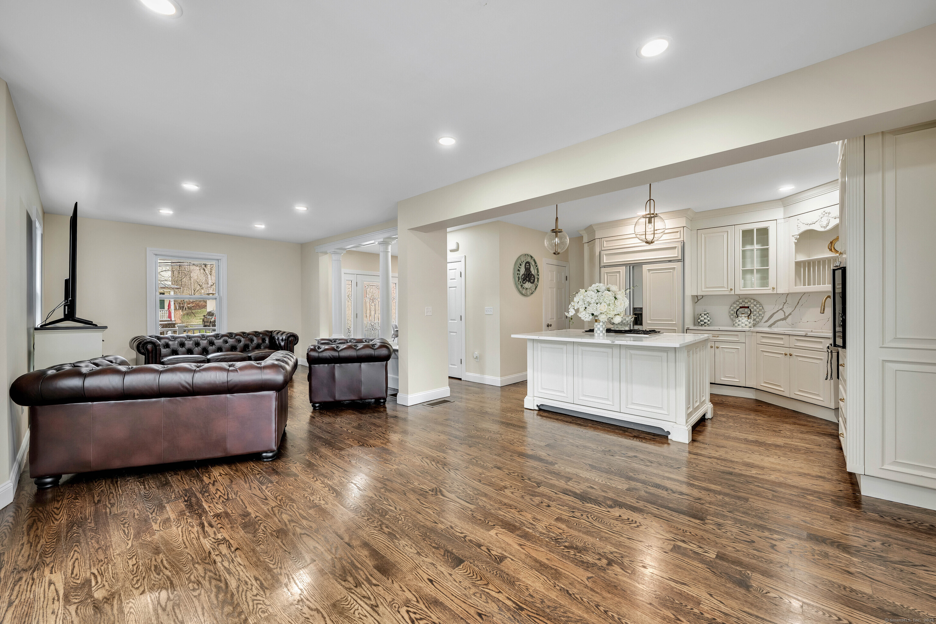 550 New Hanover Avenue Meriden, CT 06451 - Photo 7 of 34 a living room with stainless steel appliances kitchen island granite countertop furniture and view of kitchen