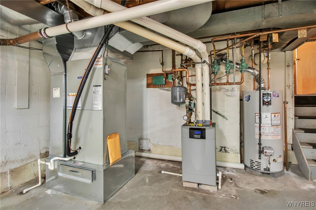 9324 Hunting Valley Road North Clarence, NY 14031 - Photo 27 of 32 Boiler System, A/C and Hot Water Tank
