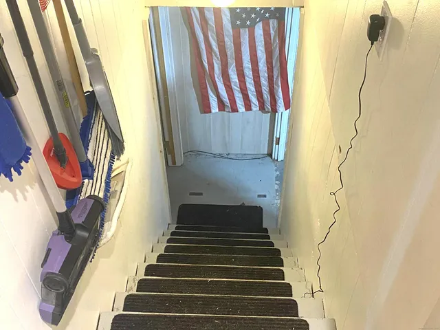 a room with gym equipment