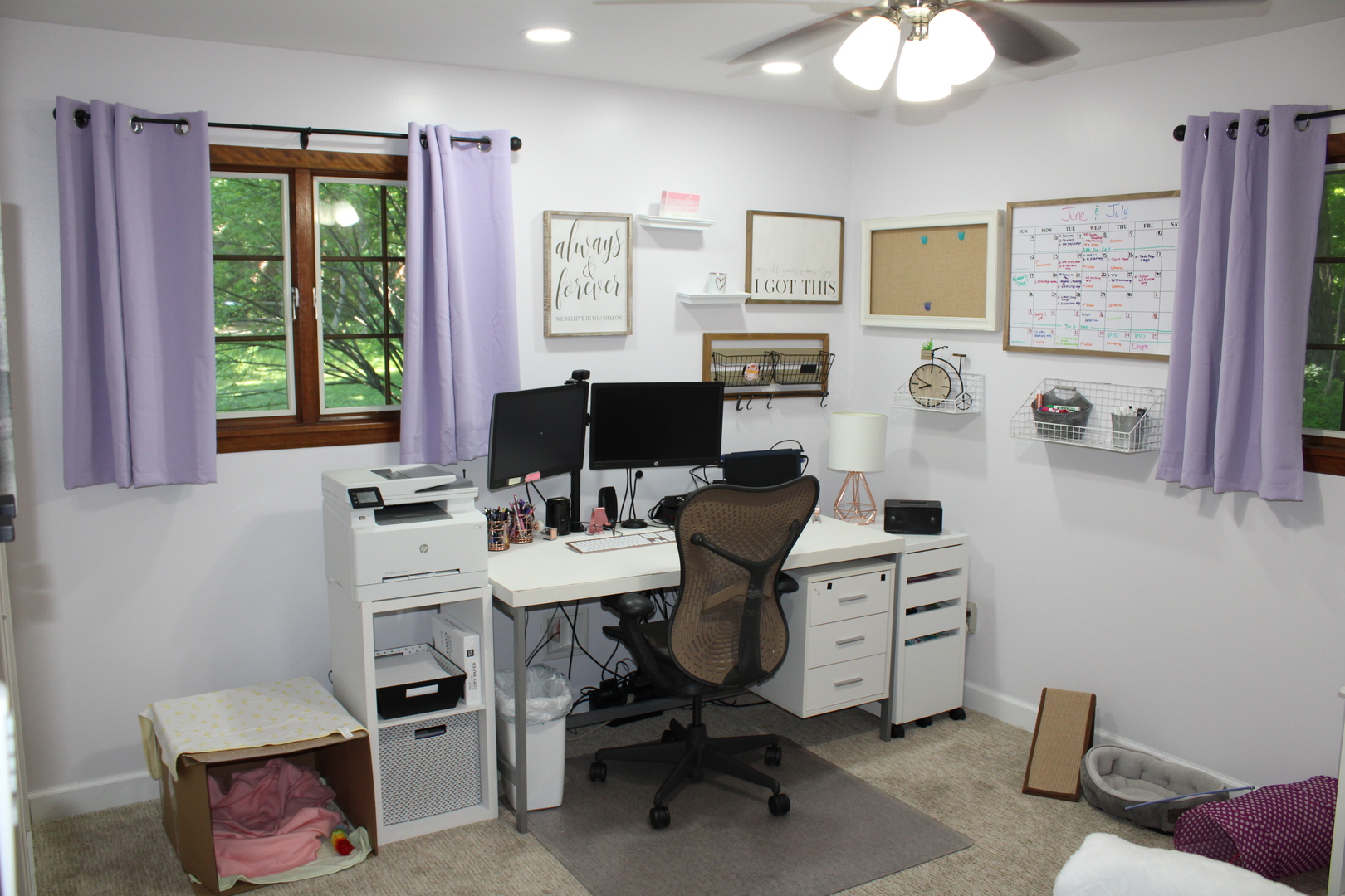 11658 Deerpath Road Sycamore, IL 60178 - Photo 19 of 37 a view of a workspace with furniture and a window