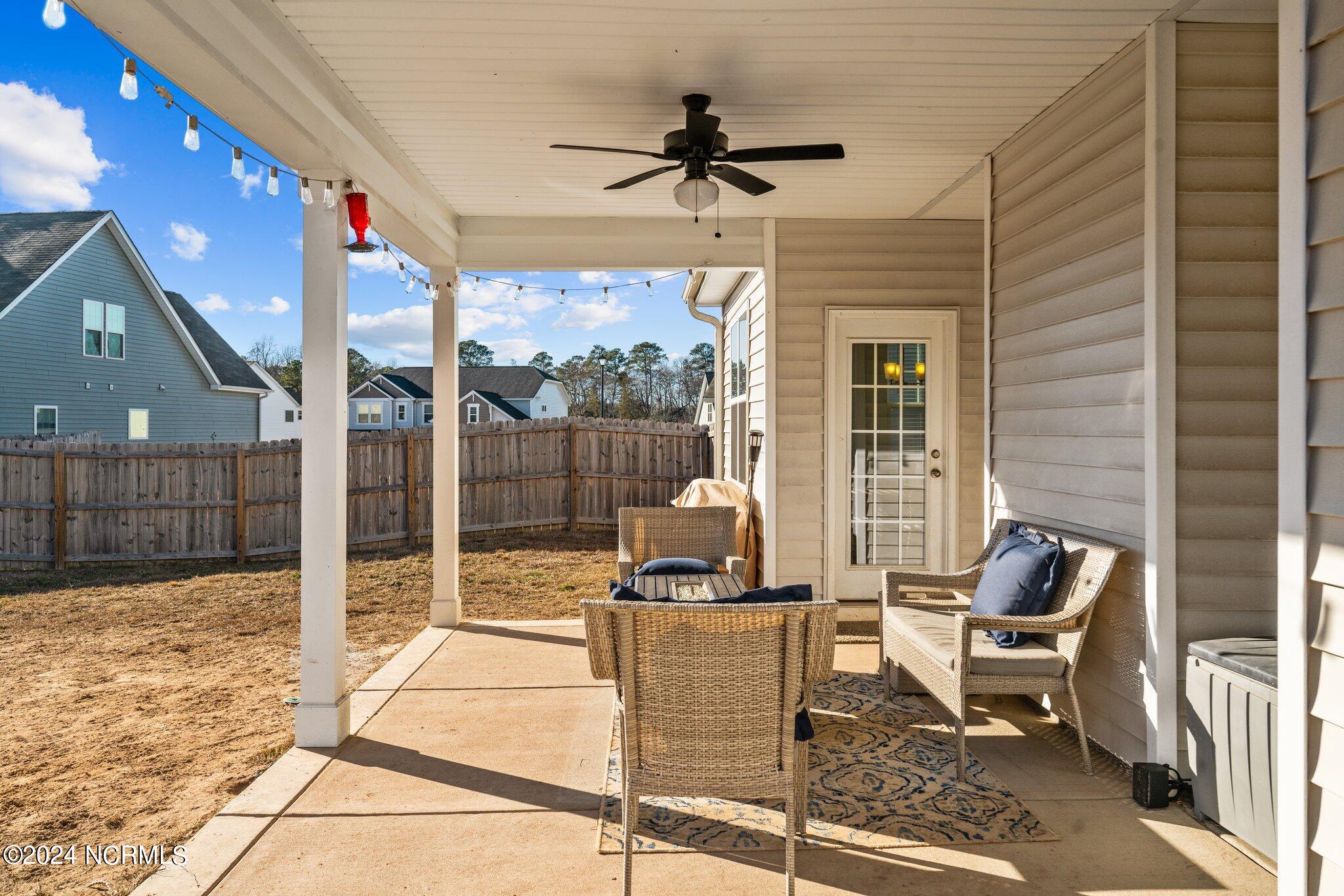 223 Trinity Road Raeford, NC 28376 - Photo 26 of 31 Covered Back Patio
