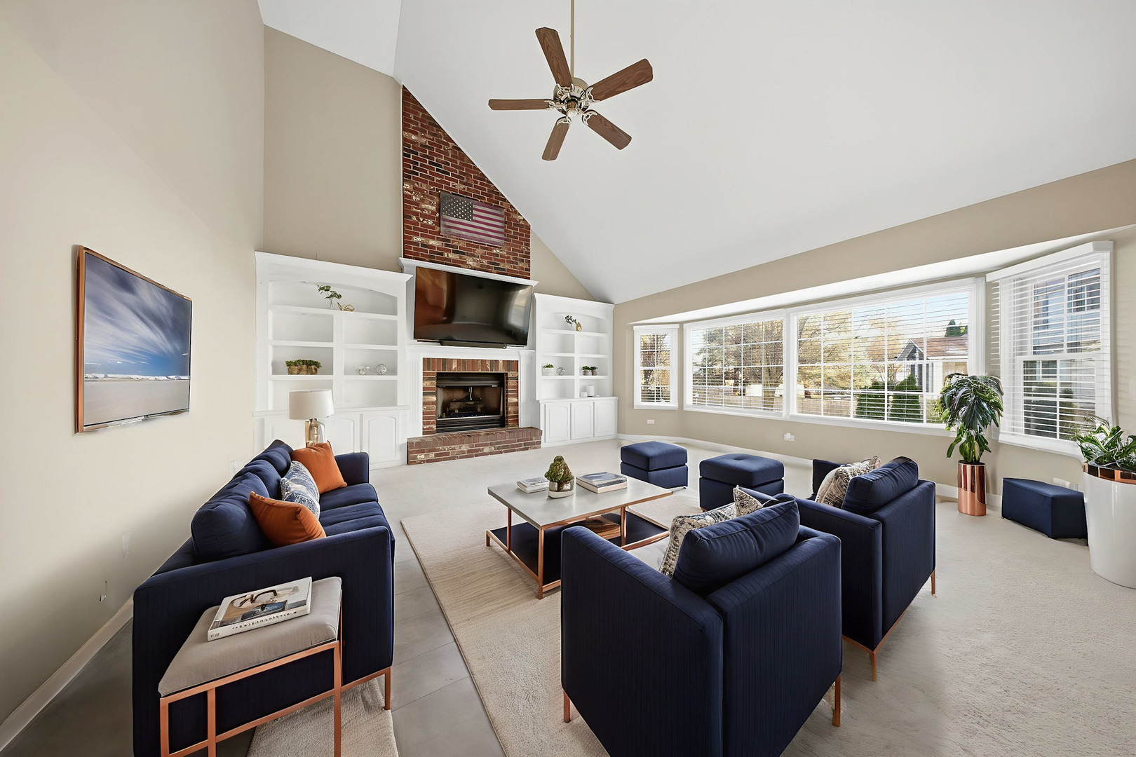 548 Arbor Lane Oswego, IL 60543 - Photo 13 of 46 a living room with furniture and a large window