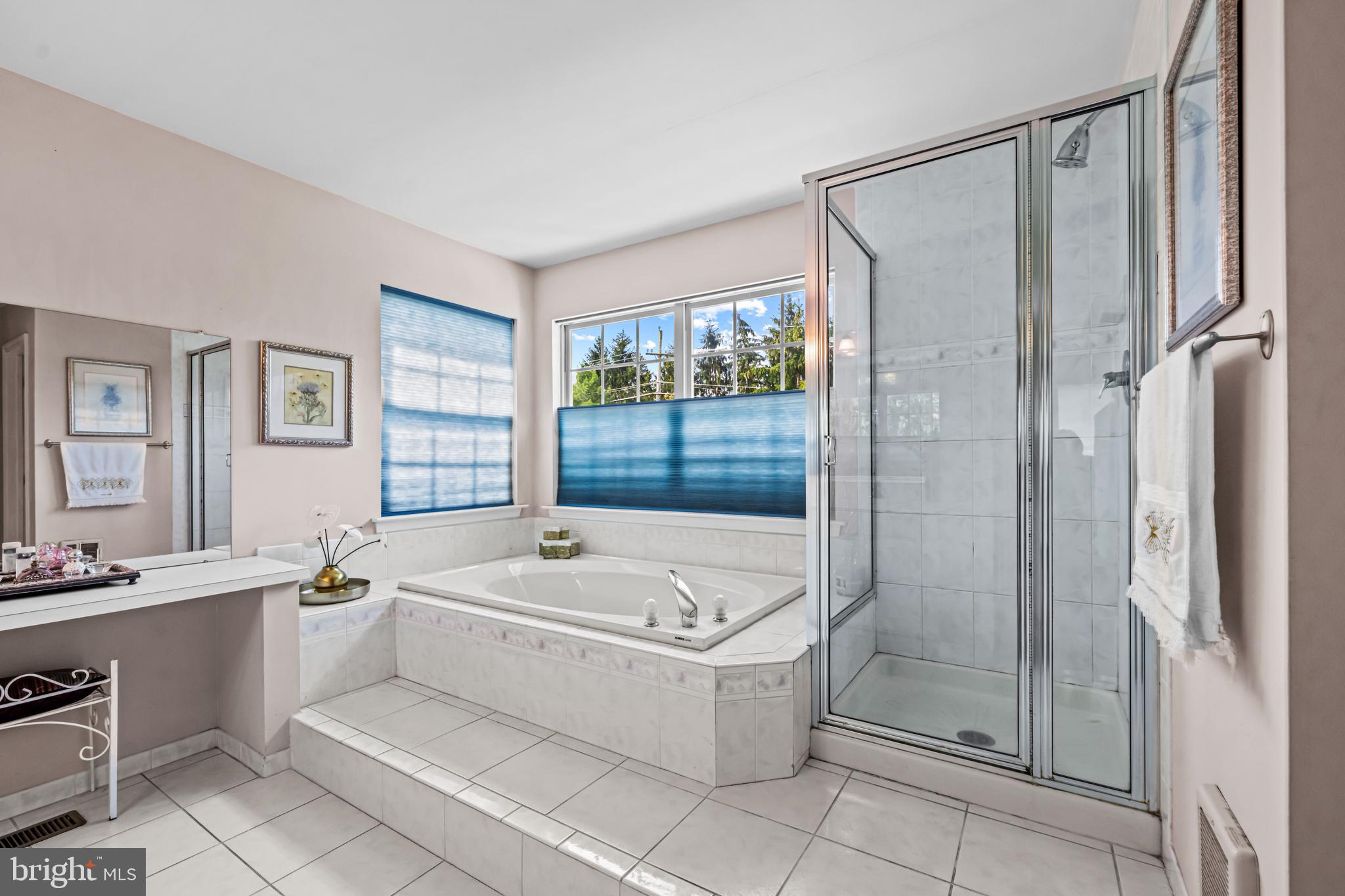 1720 Hampton Drive Jamison, PA 18929 - Photo 25 of 41 a bathroom with a tub a sink and a shower