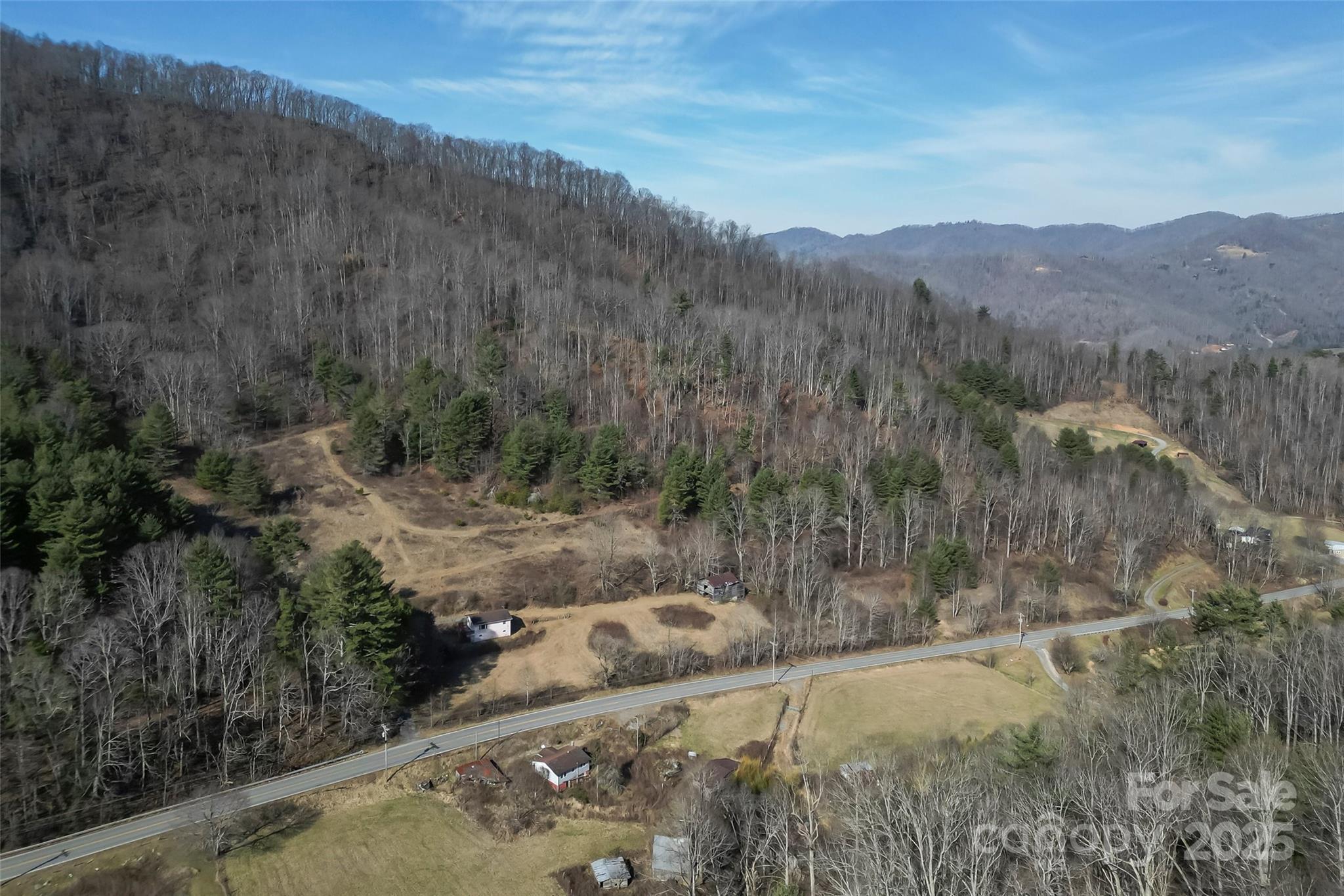 10999 Rush Fork Road Clyde, NC 28721 - Photo 21 of 38 a view of a mountain with a yard