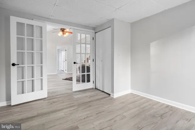 a view of wooden balcony