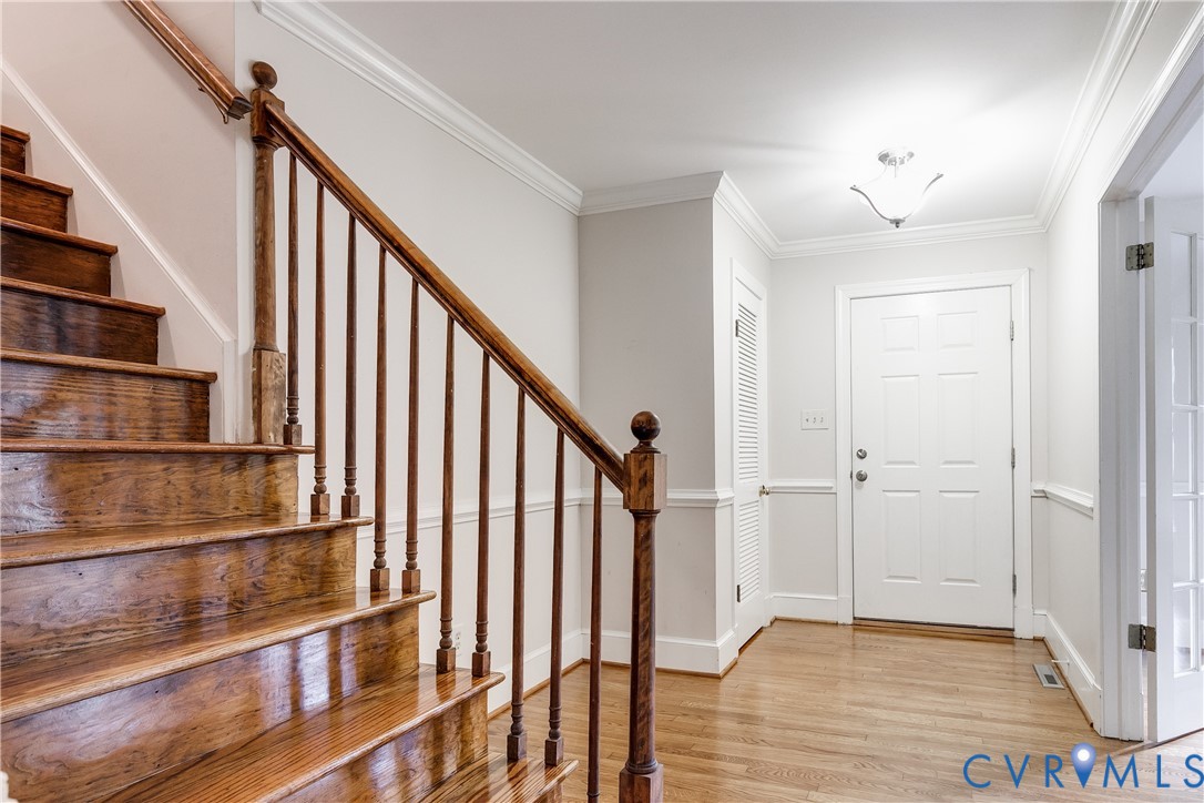 3924 Belspring Road Chester, VA 23831 - Photo 16 of 36 Entryway featuring hardwood flooring, a paneled fr