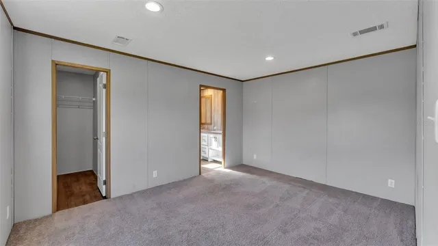 a bathroom with 2 sink and a mirror