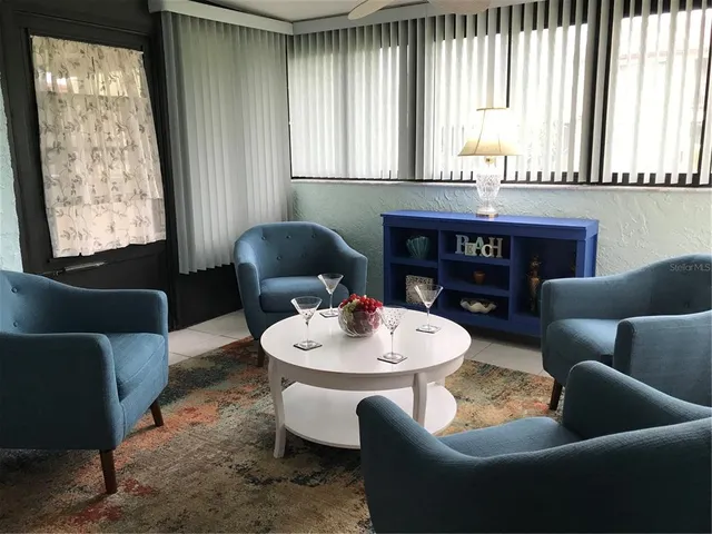 a room with furniture