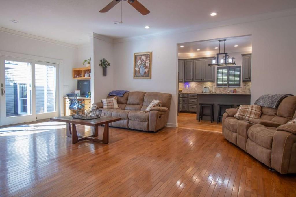 141 Chambers Mountain Road Mineral Bluff, GA 30559 - Photo 39 of 65 a living room with furniture and a wooden floor