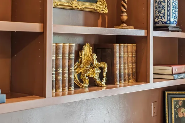 a view of a door of the house