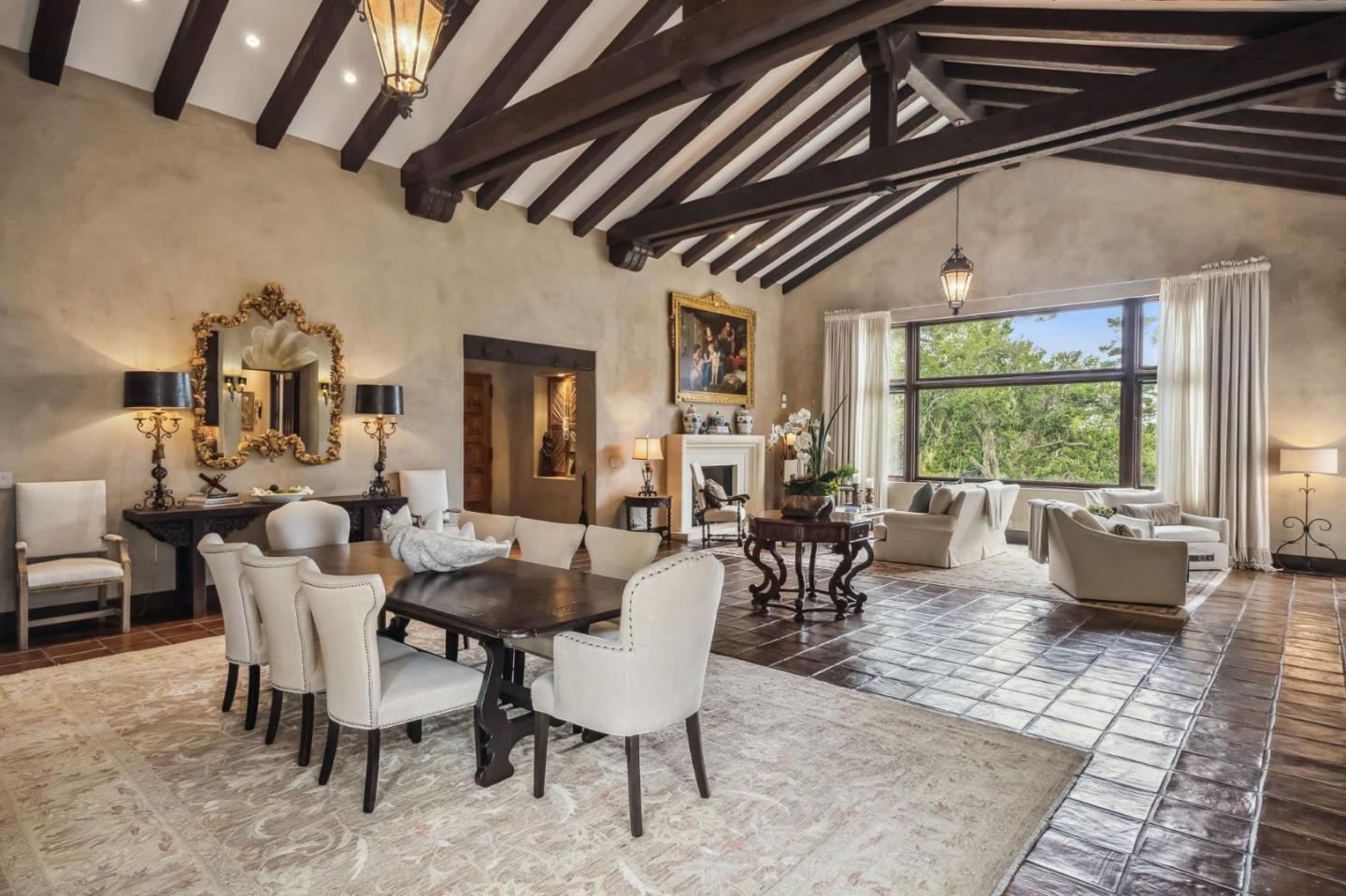 1425 Oleada Road Pebble Beach, CA 93953 - Photo 7 of 39 a view of a dining room with furniture window and outside view
