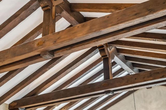 workspace with wooden floor