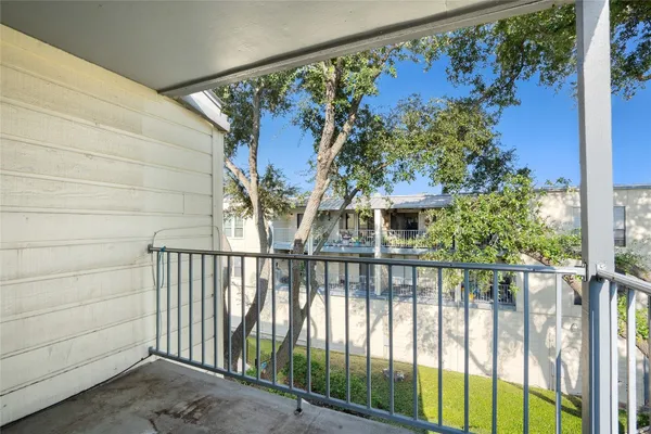 a view of a house with a balcony