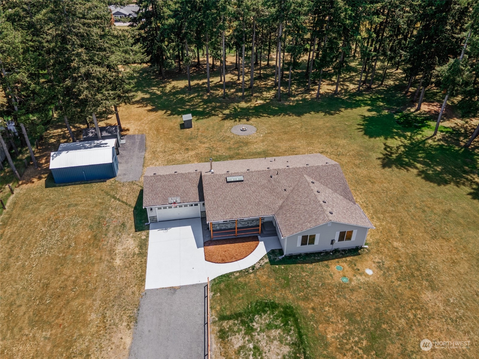 18032 Mary Lane Southwest Rochester, WA 98579 - Photo 23 of 29 an aerial view of a house with a yard