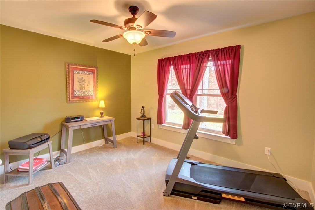 355 Manchester Road Bumpass, VA 23024 - Photo 18 of 43 Third bedroom. Excellent office or work out space