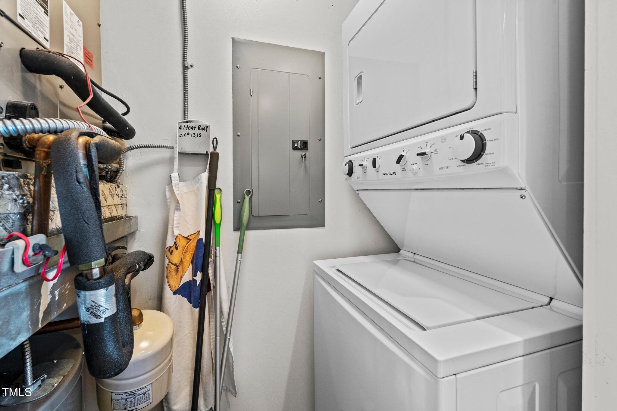 618 North Boylan Avenue, Unit 810 Raleigh, NC 27603 - Photo 21 of 57 a utility room with dryer washer and other items