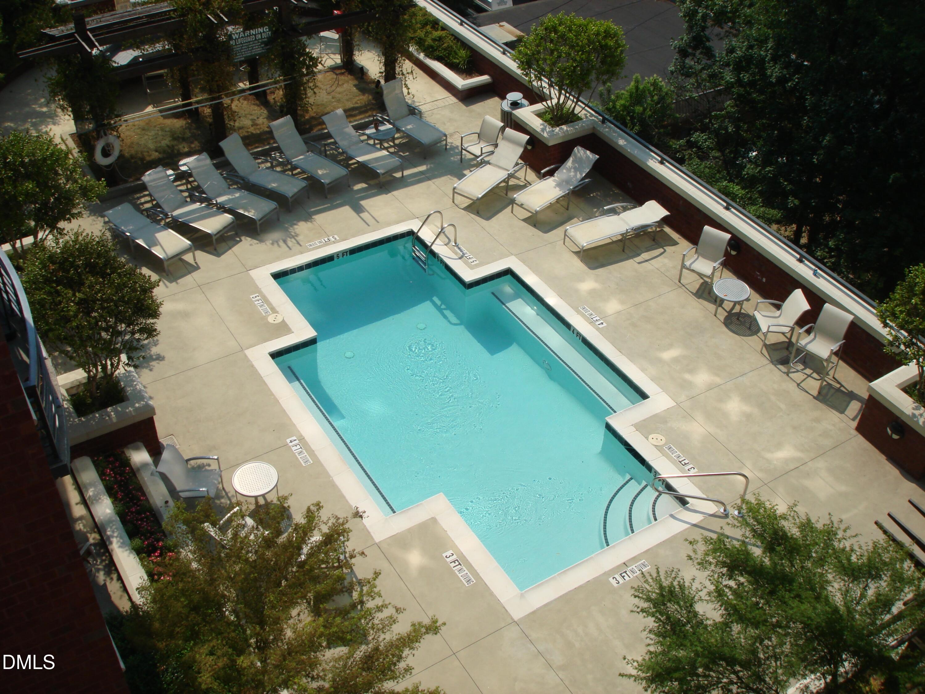 618 North Boylan Avenue, Unit 810 Raleigh, NC 27603 - Photo 2 of 57 GREAT - Pool with sun