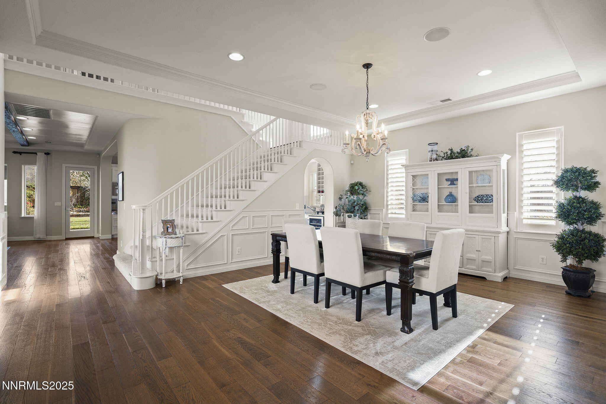 9890 Kerrydale Court Reno, NV 89521 - Photo 4 of 48 a dining room with furniture entryway and wooden floor