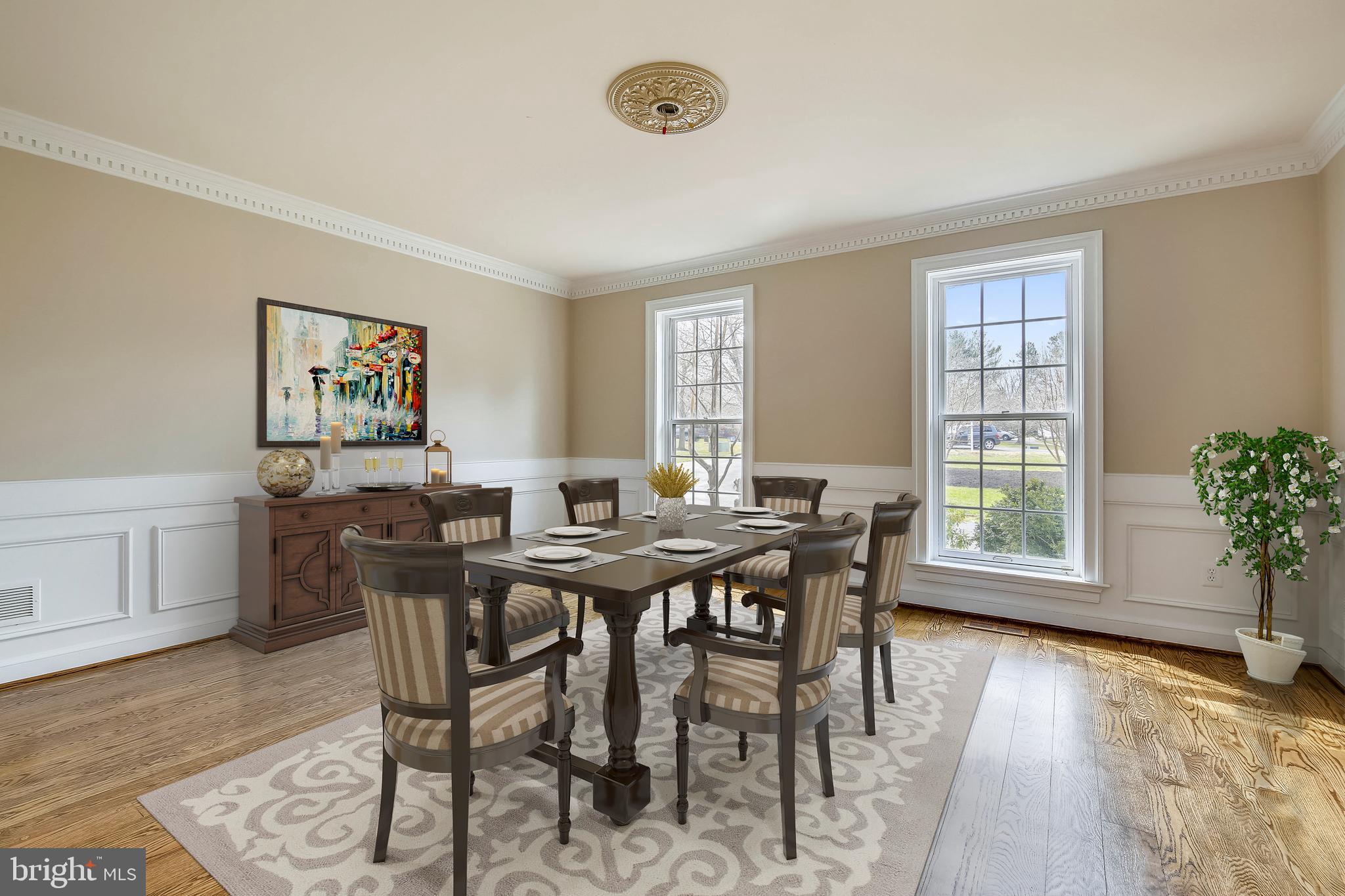 5 Beall Spring Court Potomac, MD 20854 - Photo 3 of 57 Dining Room with virtual staging