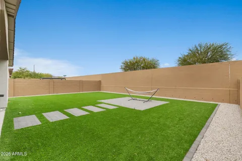 a view of an outdoor space and tennis court