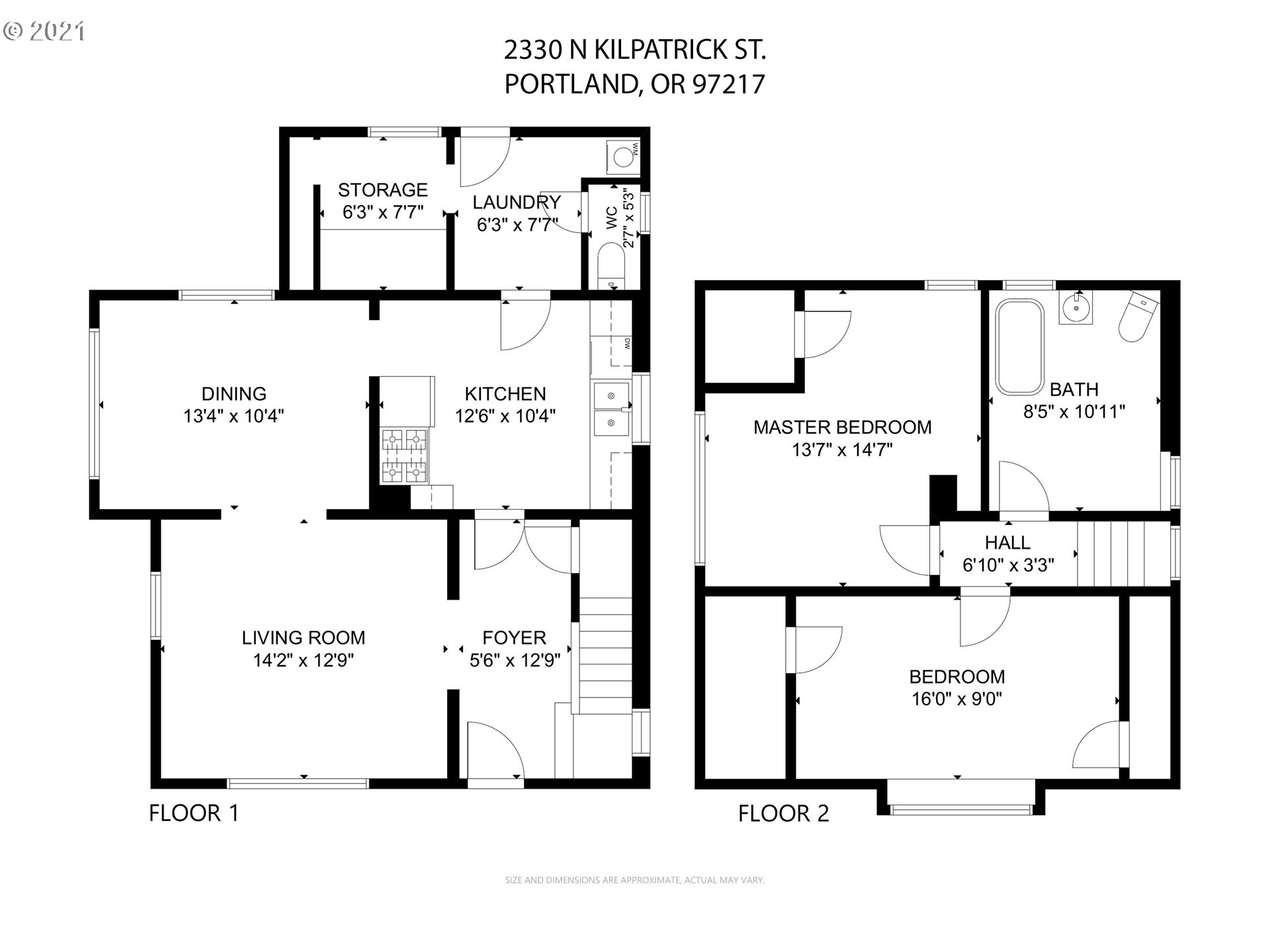 2330 North Kilpatrick Street Portland, OR 97217 - Photo 30 of 30 Floor Plan