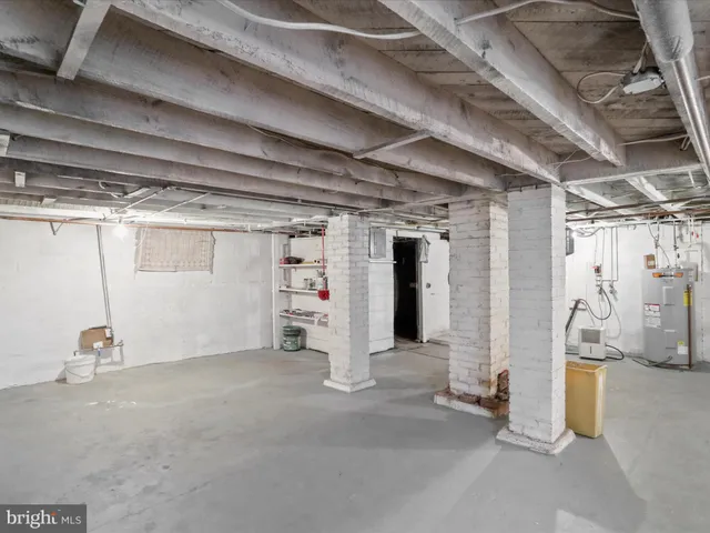 a view of storage and utility room